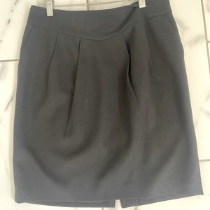 Ann Taylor LOFT Black Pencil Skirt w/ Pockets Size 6P Like New Condition
